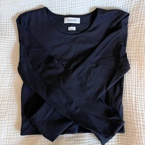 Babaton Black Long-Sleeve Crewneck Tee